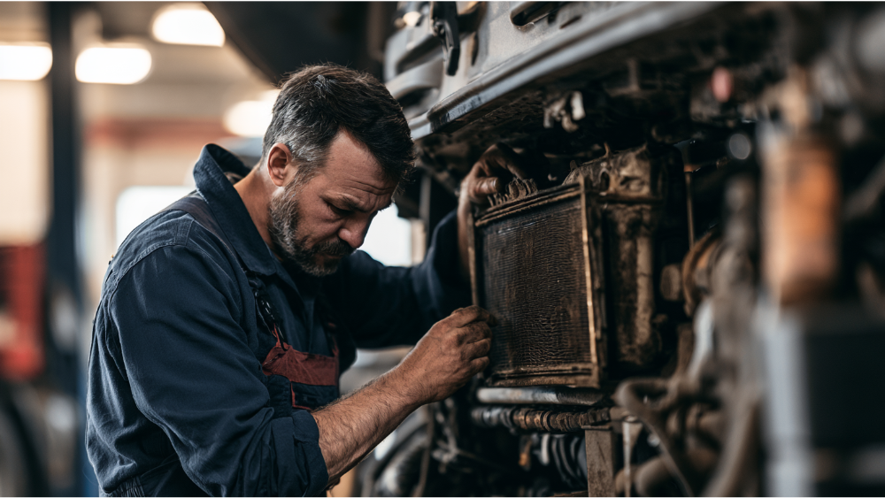 How often should you change engine air filters on a diesel?